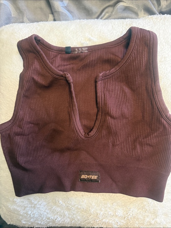 Bo+Tee Tops - Bo+Tee ribbed sports bra